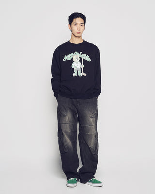 VINTAGE MASCOT AC BEAR SWEATSHIRT BLACK