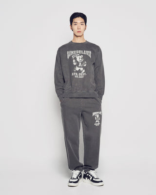 FOOTBALL AC BEAR PIGMENT SWEATSHIRT CHARCOAL