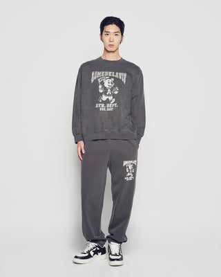 FOOTBALL AC BEAR PIGMENT SWEATSHIRT CHARCOAL