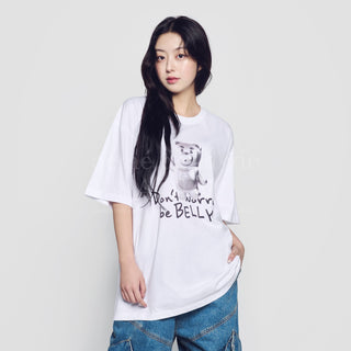 METAL BELLY SHORT SLEEVE T-SHIRT WHITE