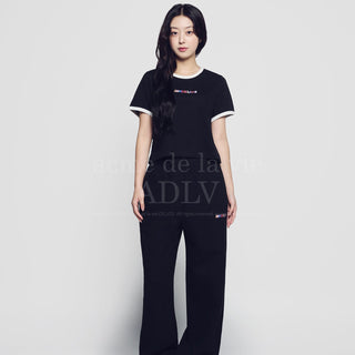 BELLY COLLAGE LOGO PANTS BLACK