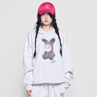 RABBIT BELLY HOODIE MELANGE