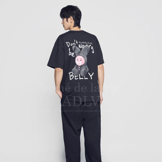 RABBIT BELLY SHORT SLEEVE T-SHIRT BLACK