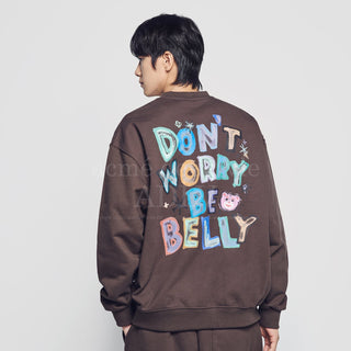 BELLY COLLAGE LOGO SWEATSHIRT BROWN