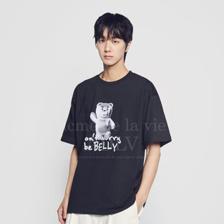 METAL BELLY SHORT SLEEVE T-SHIRT BLACK