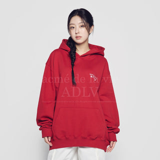 SNOW BEAR HOODIE DARK RED