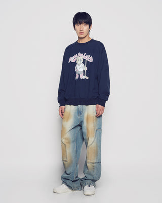 VINTAGE MASCOT AC BEAR SWEATSHIRT DARK NAVY