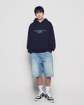 DOUBLE EFFECT HOODIE BLACK