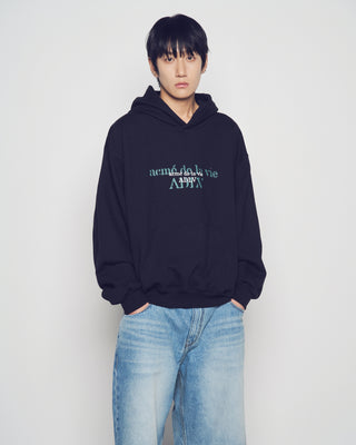 DOUBLE EFFECT HOODIE BLACK