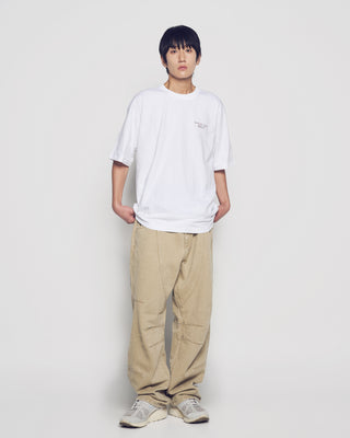 MIXED THREAD SHORT SLEEVE T-SHIRT WHITE