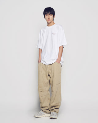 MIXED THREAD SHORT SLEEVE T-SHIRT WHITE