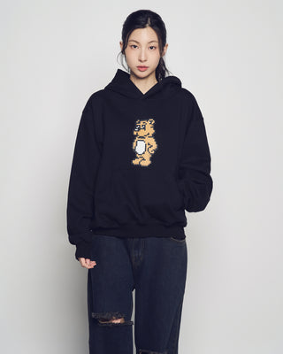 BLOCK AC BEAR HOODIE BLACK