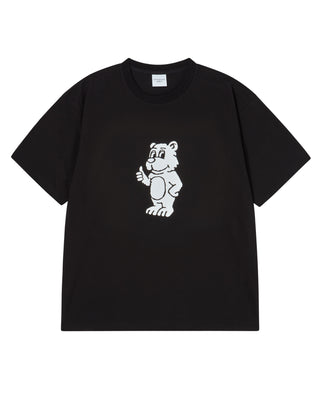 BASIC AC BEAR SHORT SLEEVE T-SHIRT BLACK