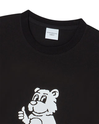 BASIC AC BEAR SHORT SLEEVE T-SHIRT BLACK