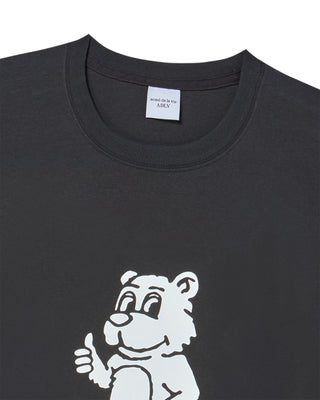 BASIC AC BEAR SHORT SLEEVE T-SHIRT CHARCOAL