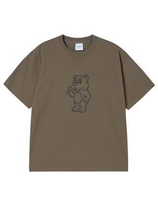 BASIC AC BEAR SHORT SLEEVE T-SHIRT COCOA