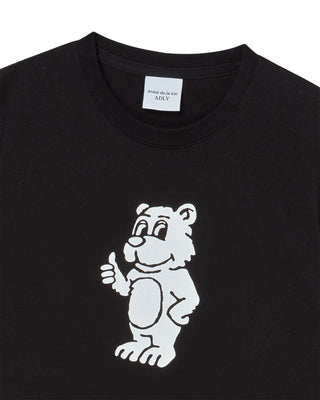 WOMAN BASIC AC BEAR SHORT SLEEVE T-SHIRT BLACK