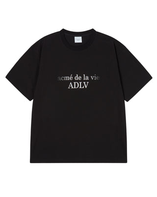 DUST BLUR EFFECT SHORT SLEEVE T-SHIRT BLACK