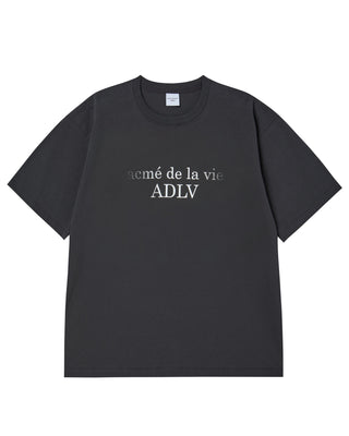DUST BLUR EFFECT SHORT SLEEVE T-SHIRT CHARCOAL