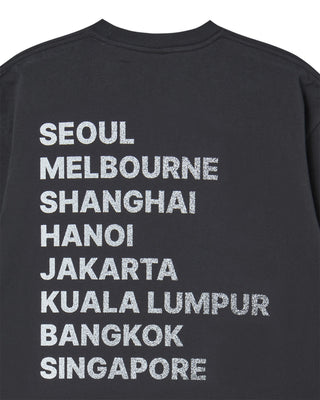 DUST BLUR EFFECT SHORT SLEEVE T-SHIRT CHARCOAL