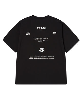 TEAM ACME DE LA VIE SHORT SLEEVE T-SHIRT BLACK