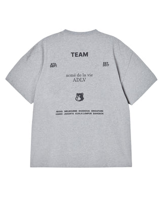 TEAM ACME DE LA VIE SHORT SLEEVE T-SHIRT MELANGE