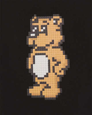 BLOCK AC BEAR SHORT SLEEVE T-SHIRT BLACK