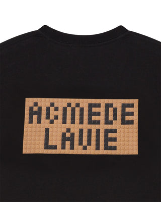 BLOCK AC BEAR SHORT SLEEVE T-SHIRT BLACK