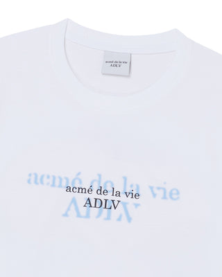 DOUBLE EFFECT SHORT SLEEVE T-SHIRT WHITE
