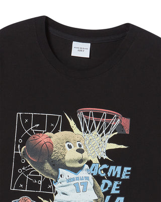 BASKETBALL AC BEAR SHORT SLEEVE T-SHIRT BLACK