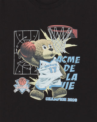BASKETBALL AC BEAR SHORT SLEEVE T-SHIRT BLACK