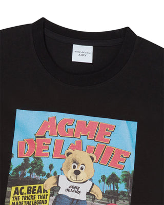 MAGAZINE AC BEAR SHORT SLEEVE T-SHIRT BLACK
