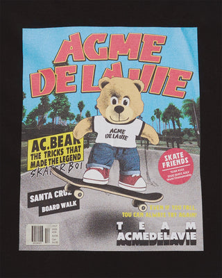 MAGAZINE AC BEAR SHORT SLEEVE T-SHIRT BLACK