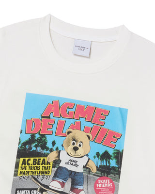 MAGAZINE AC BEAR SHORT SLEEVE T-SHIRT CREAM