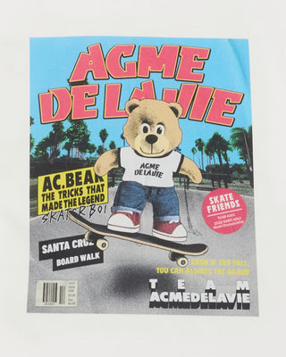 MAGAZINE AC BEAR SHORT SLEEVE T-SHIRT CREAM