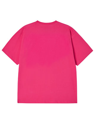 MAGAZINE AC BEAR SHORT SLEEVE T-SHIRT HOT PINK