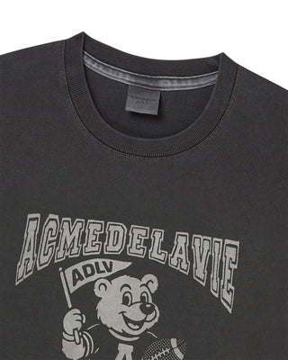 FOOTBALL AC BEAR PIGMENT SHORT SLEEVE T-SHIRT CHARCOAL
