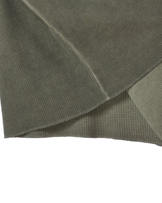 WAFFLE DYED LONG SLEEVE T-SHIRT KHAKI