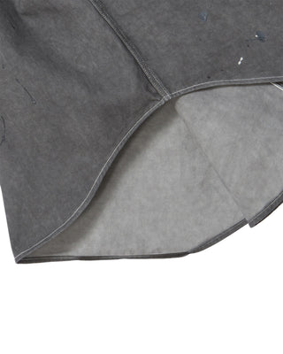 PAINT EFFECT OVERSIZED SHIRT CHARCOAL