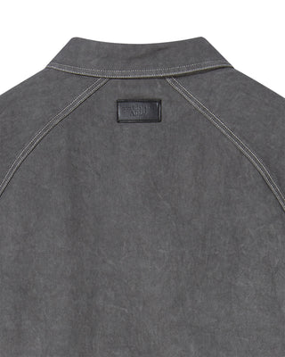 PAINT EFFECT OVERSIZED SHIRT CHARCOAL