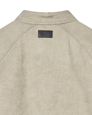 PAINT EFFECT OVERSIZED SHIRT BEIGE