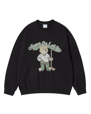 VINTAGE MASCOT AC BEAR SWEATSHIRT BLACK