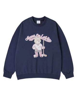VINTAGE MASCOT AC BEAR SWEATSHIRT DARK NAVY