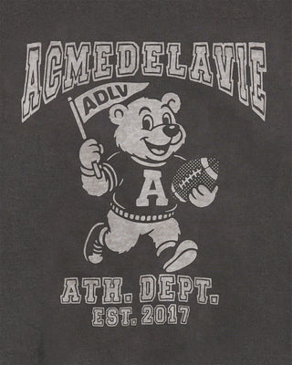 FOOTBALL AC BEAR PIGMENT SWEATSHIRT CHARCOAL