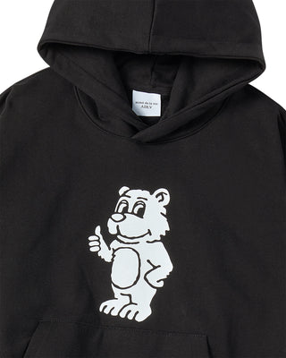 BASIC AC BEAR HOODIE BLACK
