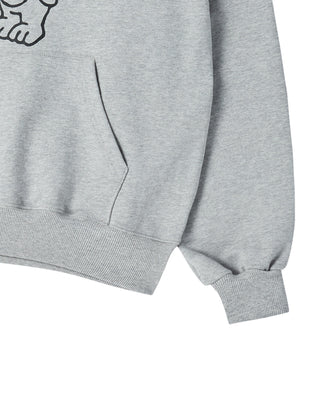 BASIC AC BEAR HOODIE MELANGE