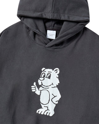 BASIC AC BEAR HOODIE CHARCOAL