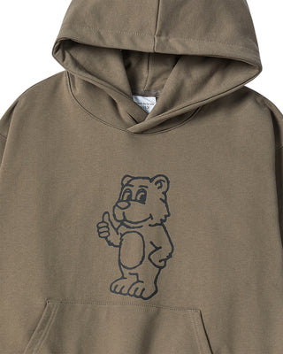 BASIC AC BEAR HOODIE COCOA