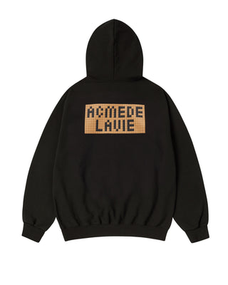 BLOCK AC BEAR HOODIE BLACK
