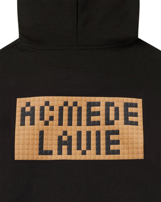 BLOCK AC BEAR HOODIE BLACK